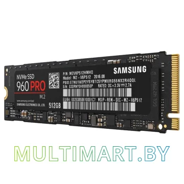 SSD диск Samsung 960 PRO M.2 512GB (MZ-V6P512BW) картинка 2